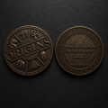 Moneta ufficiale di Origins Trading Card Game utilizzata durante le partite e come oggetto da collezione.
